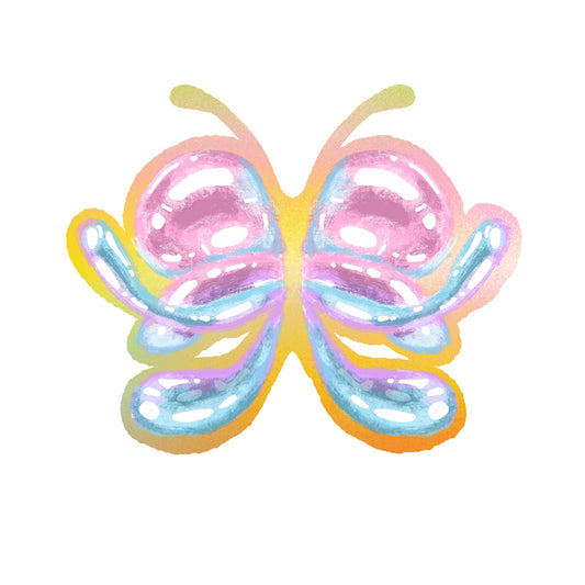 Rainbow Bubble Butterfly