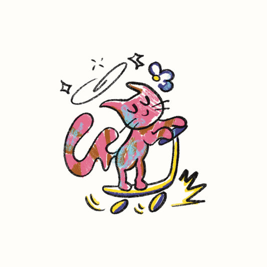 Scooter Dilly Pinky Cat