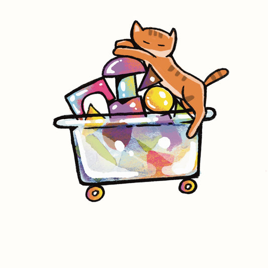 Toy Cart Cat